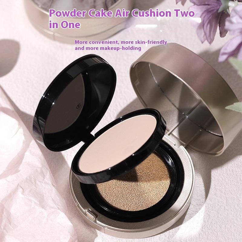NOVODouble-layer Air Cushion Powder Two-in-one Moisturizing,Oil-controlling,Concealer-fixing,Waterproof,Not Easy To Remove Makeup