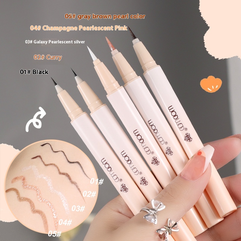 Makeup WODWODSmart And Delicate Ultra-fine Eyeliner Pen Pearlescent Highlighter Brightens The Lower Eyelid,Waterproof And Non-smudged