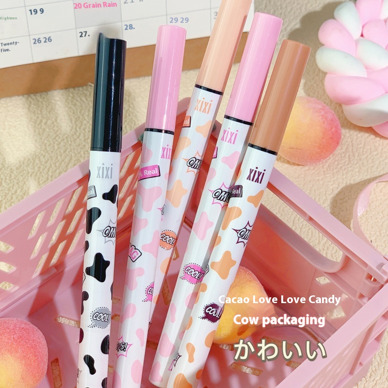 Makeup Xixi Slim Silky Liquid Eyeliner Pen Milk Series Student Party Novice Color Eyeliner Waterproof Eye Silkworm Pen