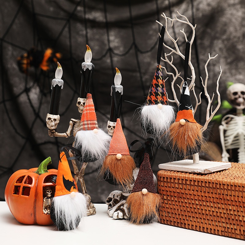 Halloween Decorations:Faceless Old Man Hanging Ornament,Rudolph Doll For Haunted House Decor