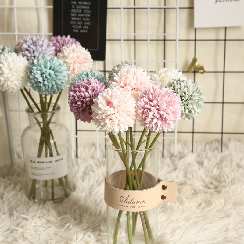 Style Dandelion Artificial Flower Plant Wedding Decorations Artificial Plant Wall Rose MW15192