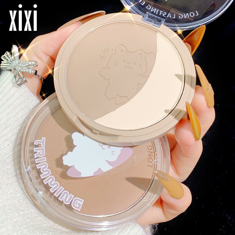 Makeup Xixi Modern Monochrome Contouring Palette Matte Highlight Face Brightening All-in-one Contouring Palette Natural Shadow On Face