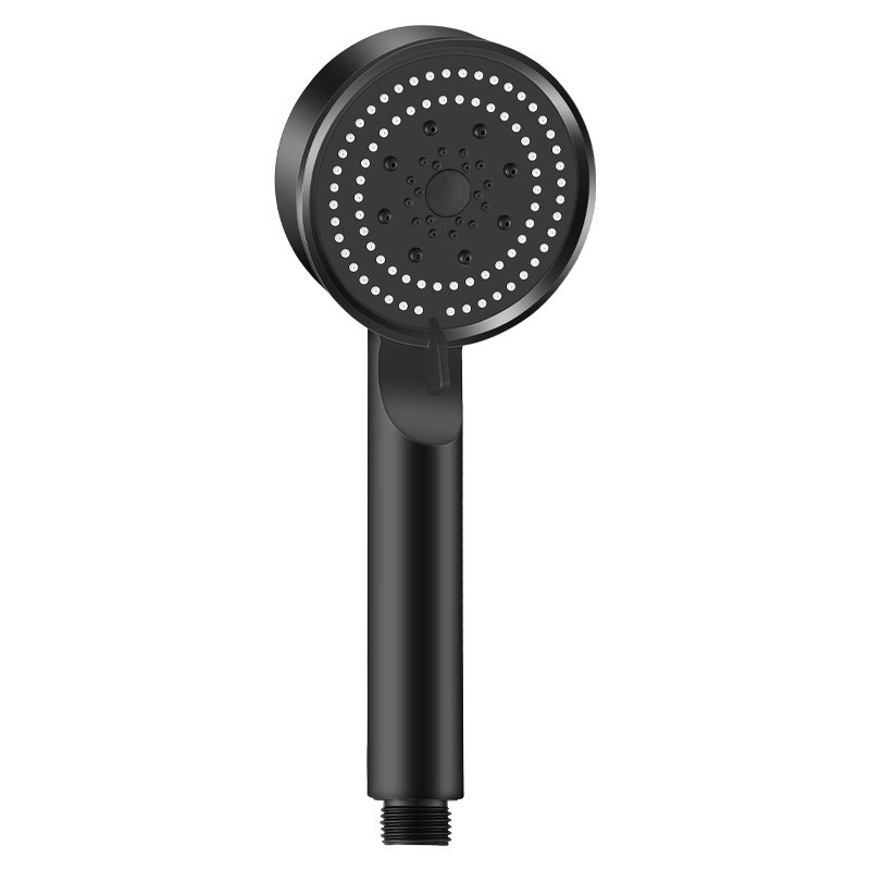 Spray Shower Head Booster Shower Head Matte Black Handheld Shower Head Set Five-speed Multi-function Universal Interface
