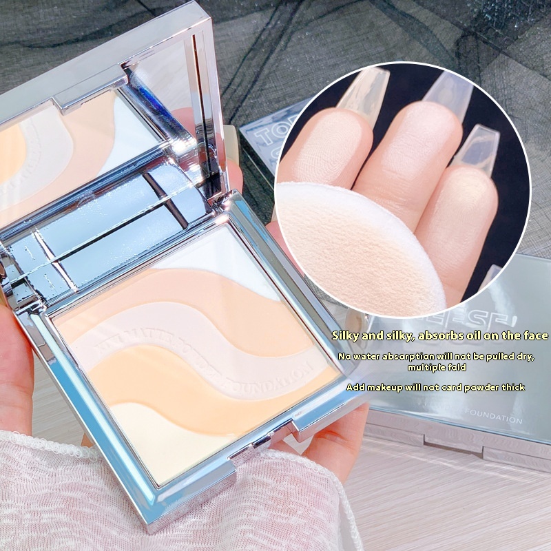 Xixi Soft Flawless Makeup Setting Powder Five-color Honey Powder Brightens Skin Tone,Conceals Blemishes,Controls Oil,Lasts Long,Is Waterproof And Does Not Remove Makeup
