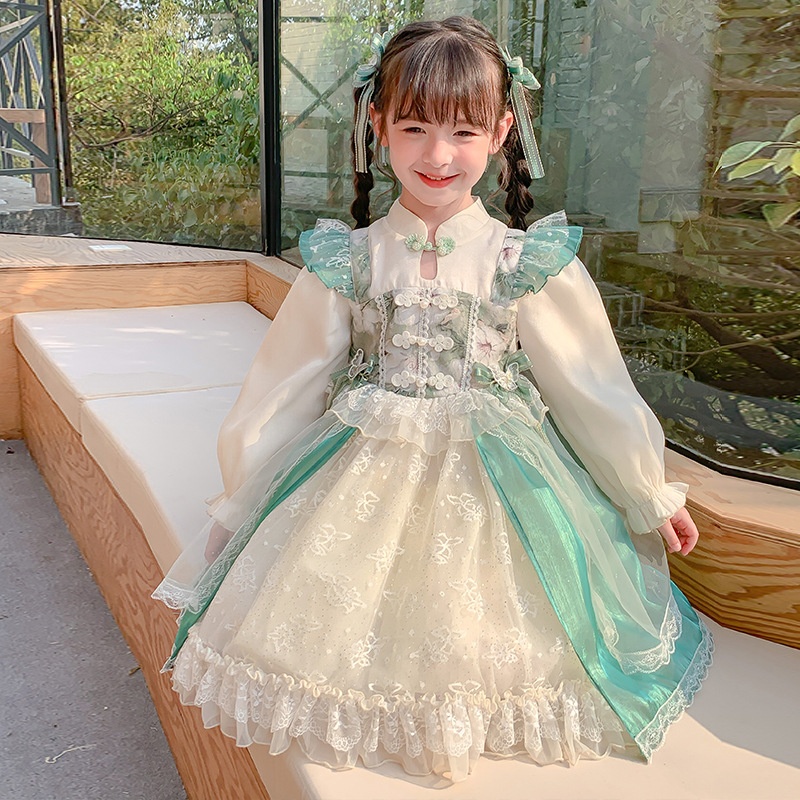 Lolita Dress For Girls Spring Lolita Dress Princess Dress Children's Sweet Chinese Style Dress