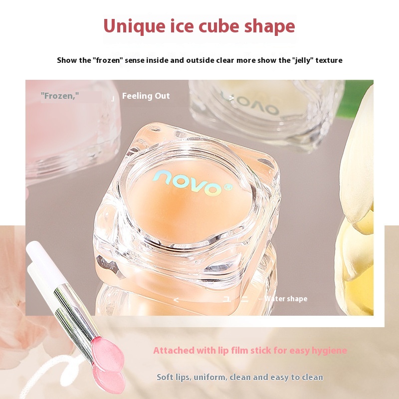 NOVOWater-filled Ice Lip Mask Moisturizing Hydrating Exfoliation Fade Lip Lines Autumn And Winter Lip Balm