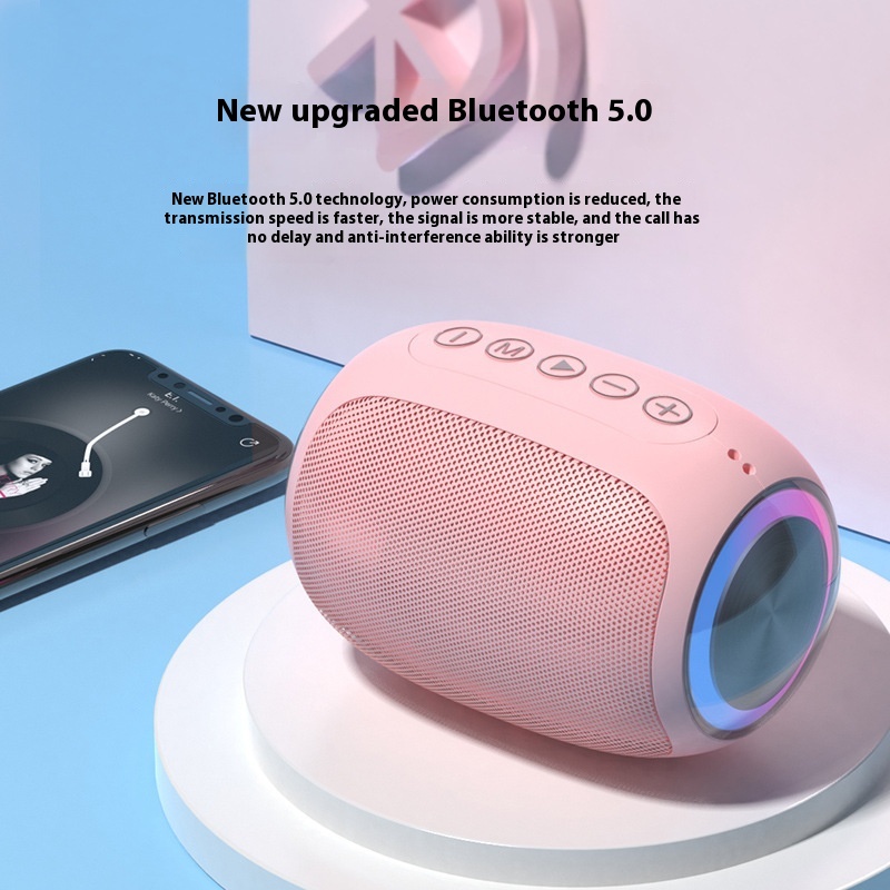 A66 Bluetooth Speaker–Home Mini Speaker With Powerful Bass,Large Volume,TFCard Playback,And Portable Outdoor Design