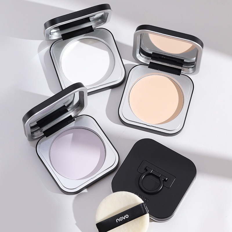 Novo Light And Feathery Setting Powder,Fine Powder Texture,Natural And Transparent,Natural Concealer,Easy To Use And Complexion-enhancing Powder
