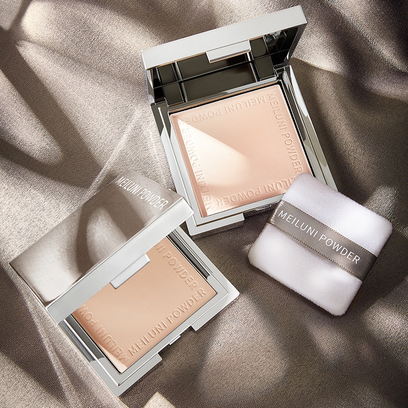 Small Silver Powder Concealer Repair Dry And Wet Dual-use Moisturizing Dry Powder Makeup Loose Powder Female Long-lasting Daily Powder