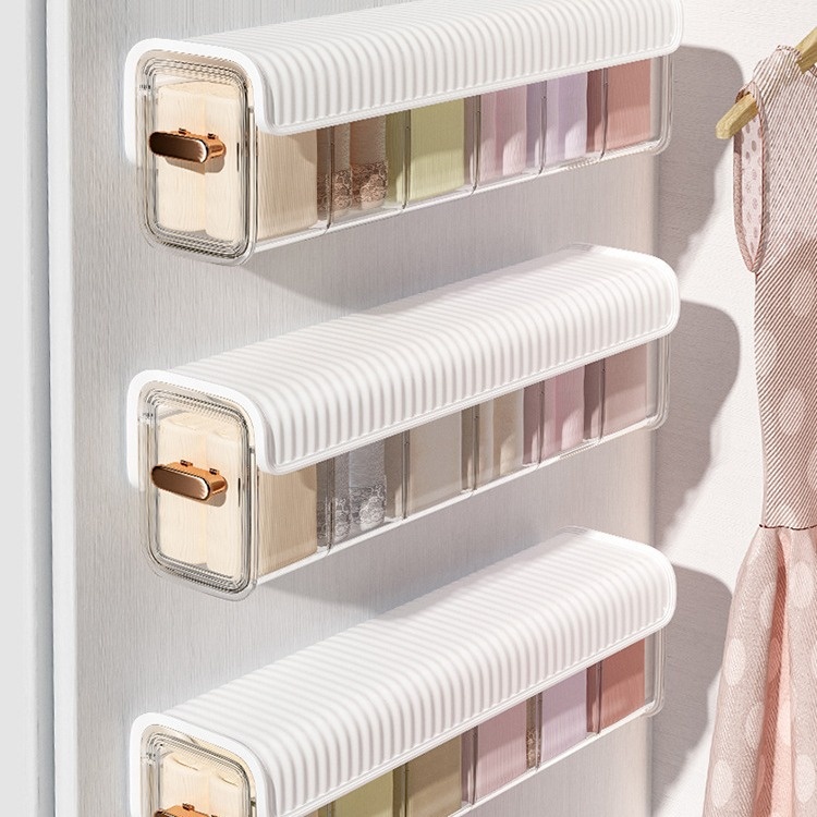 Xingyou Underwear Storage Box Wall-mounted Socks Storage Box Wardrobe Storage Underwear Artifact Three-in-one