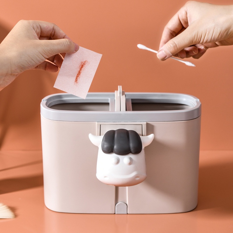 Desktop Trash Can High Value Home Style Creative Dormitory Table Cute Mini With Flip Small Trash Can