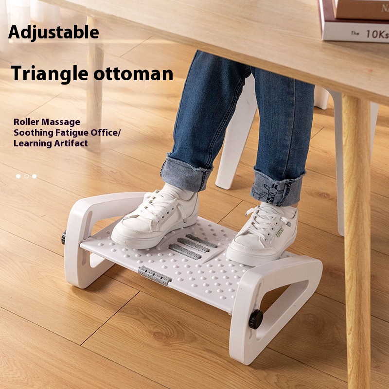 Office Desk Footstool Modern Simple Footrest Footstool Home Adjustable Plastic Massage Footstool