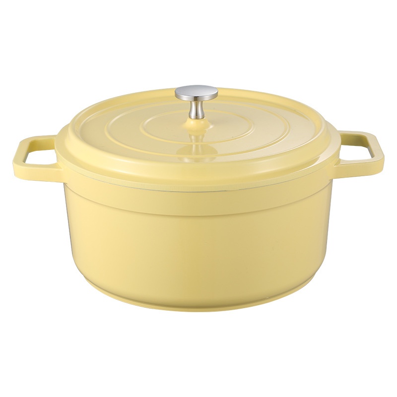 Enamel Pot Non-stick Pot Household Stew Pottant Noodle Pot Gas Stove Induction Cooker Soup Pot Double Ear Soup Pot