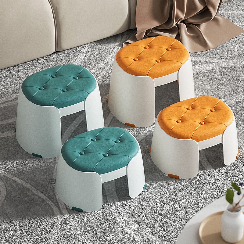 Small Stool For Household Use,Adult Dining,Thickened Plastic Low Stool,Children Can Sit Firmly In The Living Room,Shoe Changing Stool