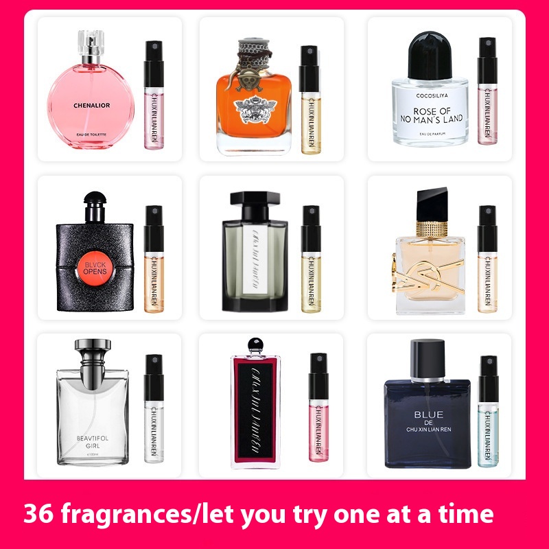 Perfume Sample Ladies Card3ml Men And Women Perfume Trial Set Gift Test Tube Spray Lasting Light Perfume