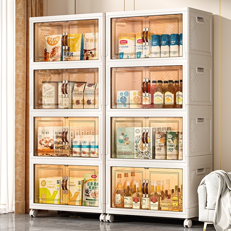 Storage Box Household Freetallation Storage Cabinet Baby Children's Clothes Toy Storage Cabinet Foldable Plastic Storage Cabinet