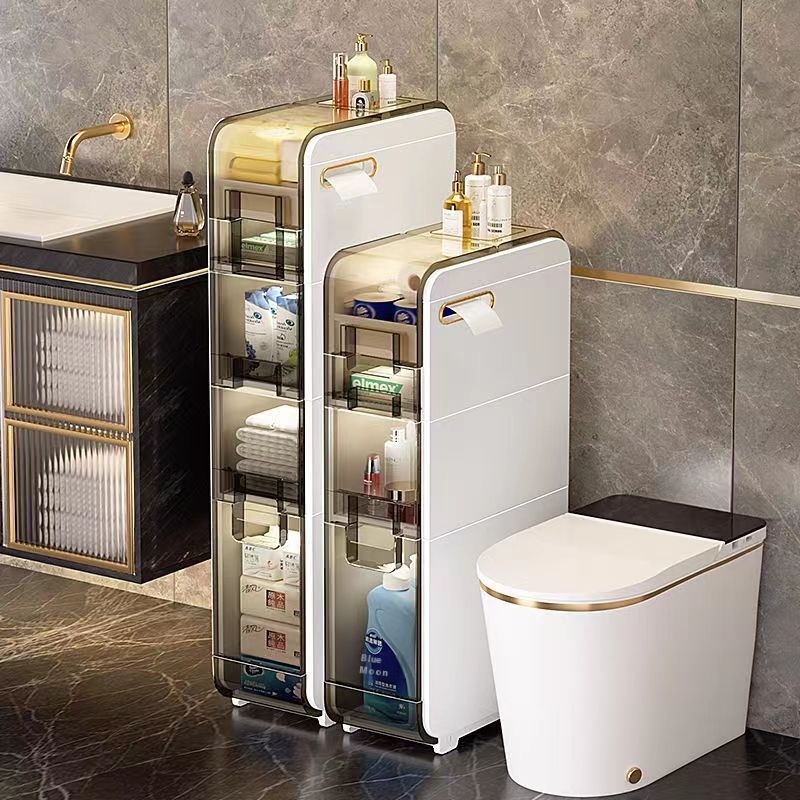 Bathroom Storage Rack Bathroom Toilet Gap Storage Cabinet Toilet Restroom Storage Cabinet Floor Gap Storage Cabinet