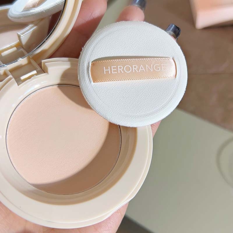 HERORANGESoft Focus Matte Powder Honey Powder Dry Powder Makeup Oil Control Long-lasting Waterproof Concealer Loose Powder Biscuit Skin