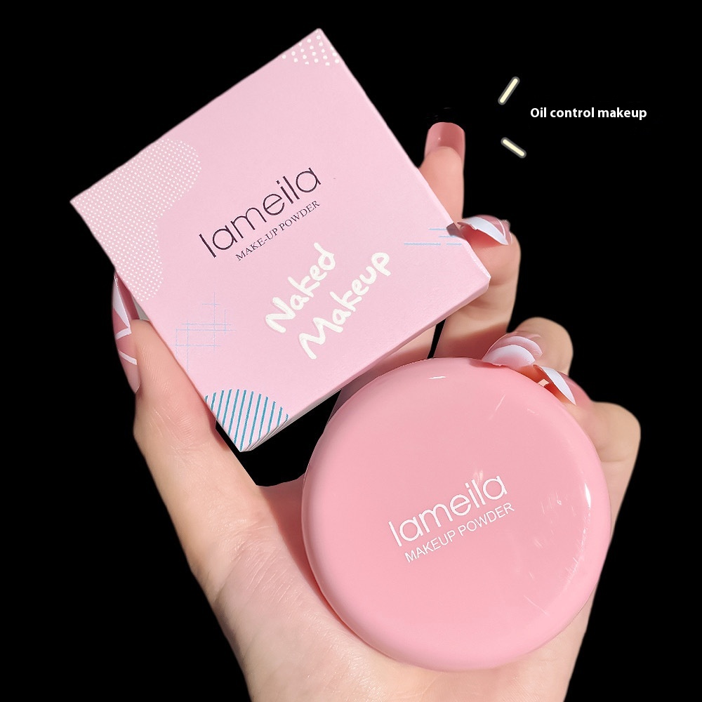Pressed Powder Setting Powder Brightens Light And Lasts Long Waterproof Makeup Not Easy To Remove Invisible Pores Dry And Wet Dual-use Loose Powder Honey Powder For Women