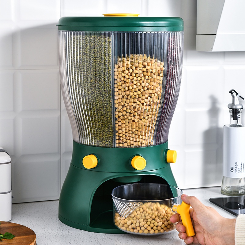 Household Rotating Automatic Rice Bucketect-proof Moisture-proof Sealed Rice Grain Storage Tank Rice Jar Storage Rice Storage Box