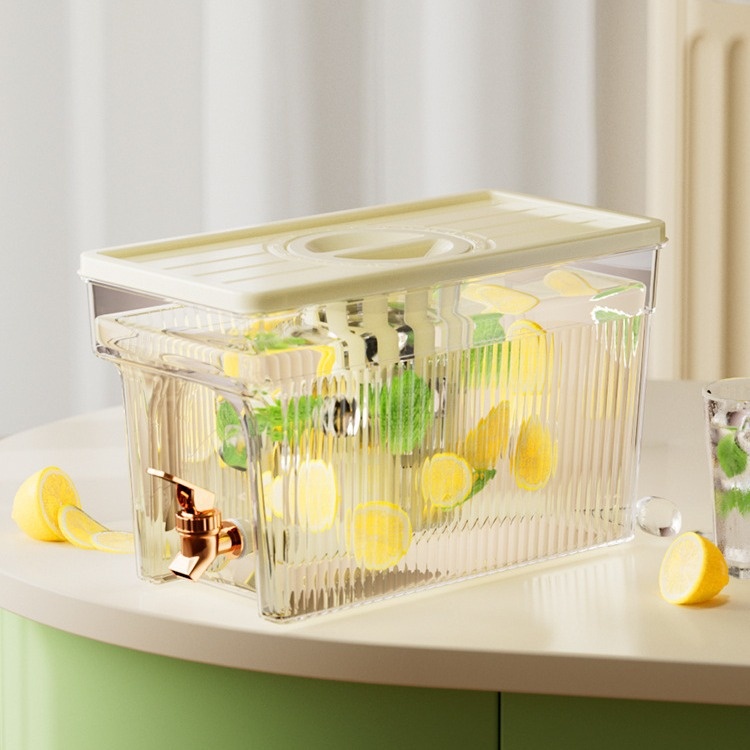 Summer Super Large Capacity Faucet Cold Water Kettle Refrigerator Plastic Cold Water Kettle With Faucet Household Cold Brew Juice Kettle