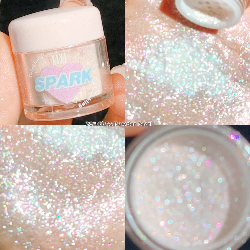 Xixi Dream Clear Strobing Highlight Powder Pearlescent Glittering Natural Brightening Highlight Eye Silkworm Affordable Makeup