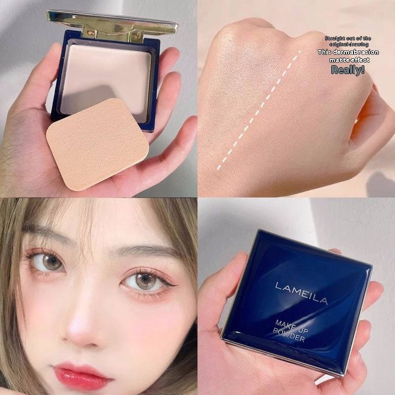 Loose Powder Air Powder Makeup Setting Powder Cake For Women Long-lasting Oil Control Anti-sweat Concealer No Makeup Dry Skin Oily Skin