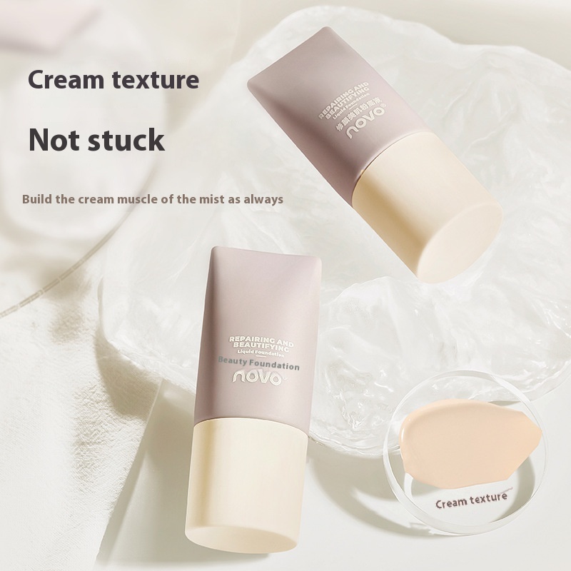 NOVOFace Repair Liquid Foundation Oil Control Moisturizing Concealer Long-lasting Waterproof And Sweat-proof No Makeup Dry Skin Cream Skin