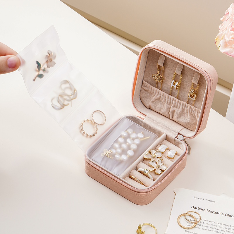 Jewelry Box Portable Storage Box For Going Out Ring Necklace Earring Storage Packaging Jewelry Box Jewelry Box