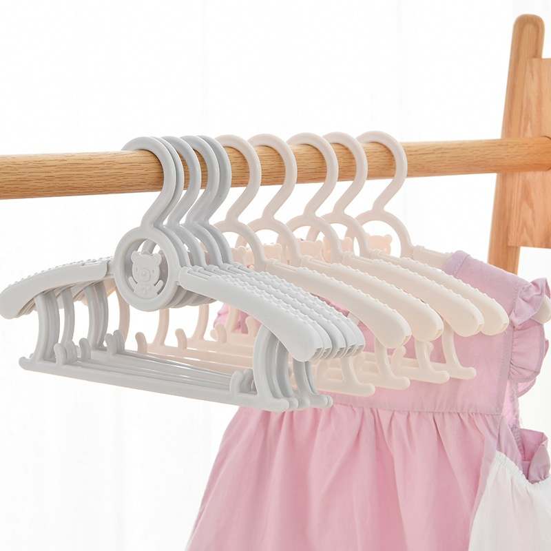 2768 Children's Clothes Hanger Kids Babyborn Baby Home Retractable Clothes Drying Rack Clothes Hanger