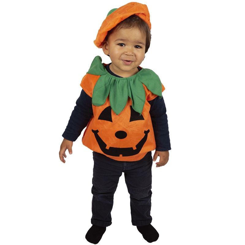 Children's Halloween Pumpkin Costume:Party And Stage Performance Outfit,Funny Pumpkin Suit For Kids