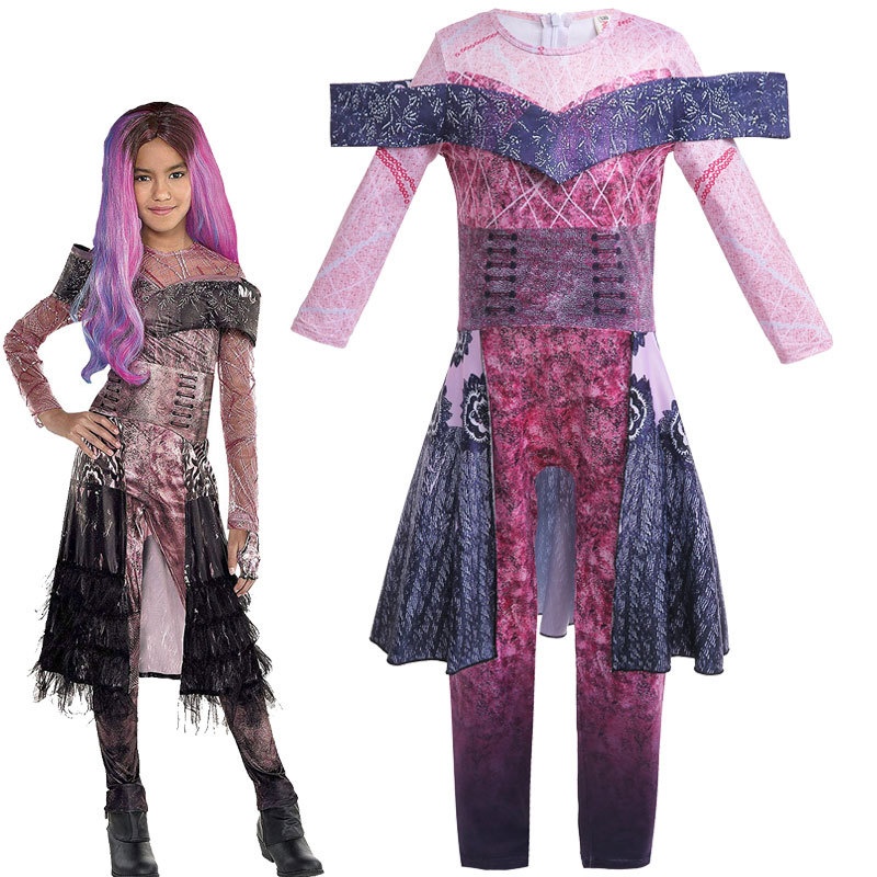 Descendants3 Costumes Children's Cosplay Role Performance Clothing Halloween Party Jumpsuit