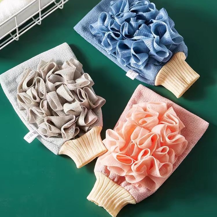 Household Double-sided Bath Towel Bath Gloves Toiletries Bathroom Adult Bath Flower Rub Ash Rub Mud Bath Towel