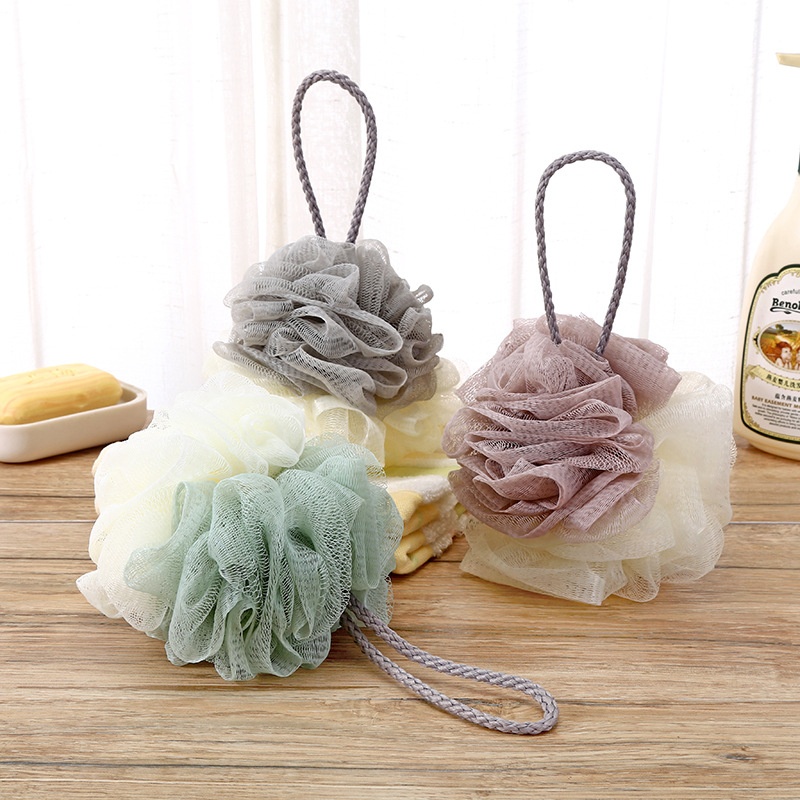 A2620 Double Color Bath Ball Bath Flower Back Scrubbing Bath Ball Bath Flower Ball Foam Bath Towel Bath Ball