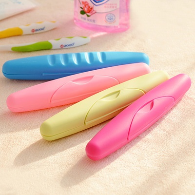 A1712 Travel Portable Toothbrush Box Candy Color Sealed With Lid And Lock Toothbrush Box0.07