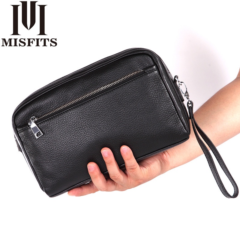 Men's Business Shoulder Bag Messenger Bag Genuine Leather Clutch Bag First Layer Cowhide Backpack Casual Dual-purpose Storage Bag