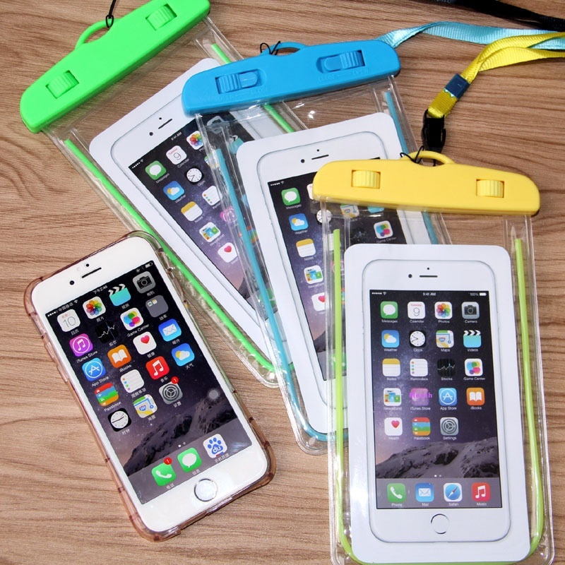 A1945 PVCTransparent Luminous Mobile Phone Waterproof Bag For Swimming,Taking Photos And Diving,Mobile Phone Waterproof Case With Printed