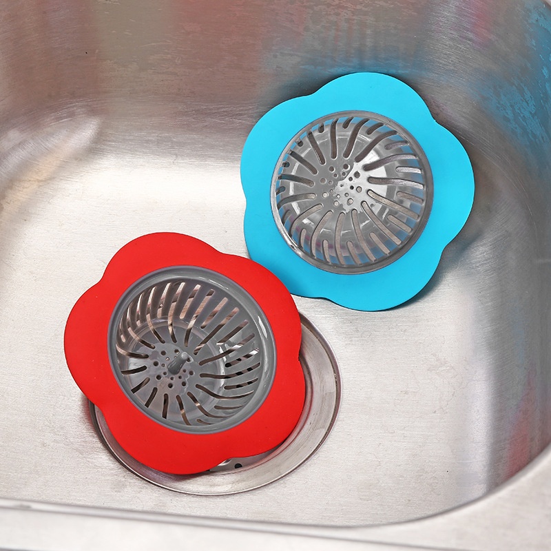 A2588 Creative Filter Kitchen Sink Floor Drain Bathroom Sink Anti-clogging Filter Flower Type