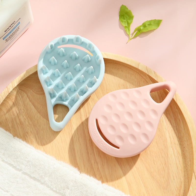 Portable Handheld Silicone Shampoo Brush Household Comb Anti-dandruff Shampoo Brush Scalp Massage Air Cushion Massage Comb