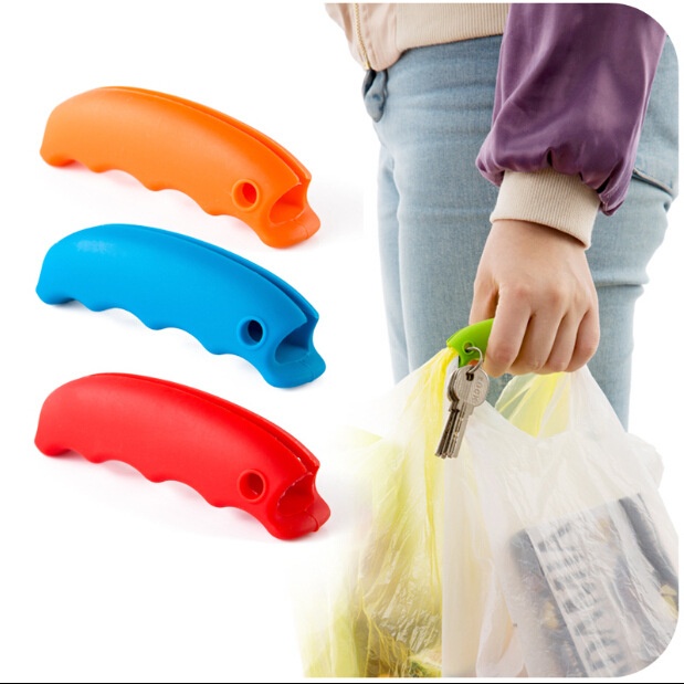A1686 Candy Color Silicone Vegetable Lifter Bag Lifter Does Not Bind The Hand Shopping Labor-saving Bag Lifter0.02