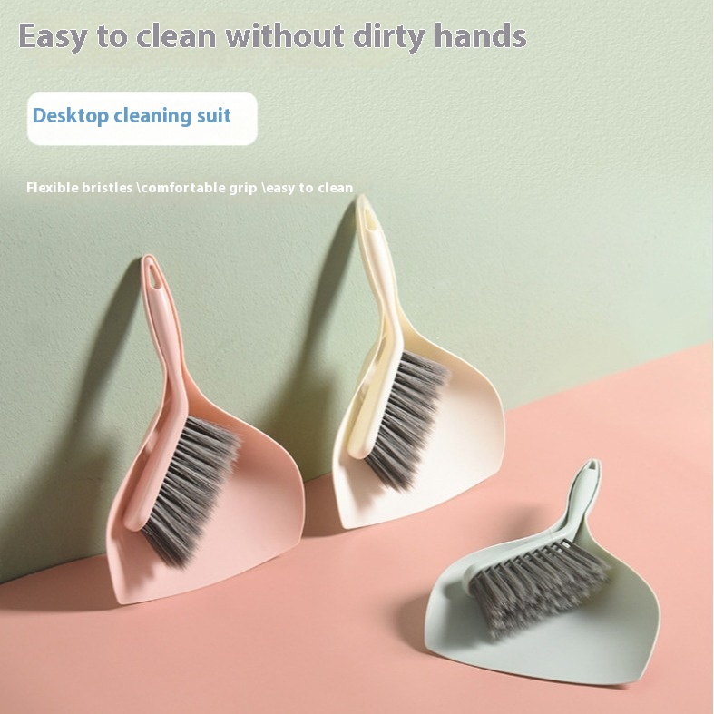 Small Broom And Dustpan Set Mini Broom Small Dustpan Desktop Cleaning Broom Plastic Garbage Shovel Sweep Hair Sweep Dust