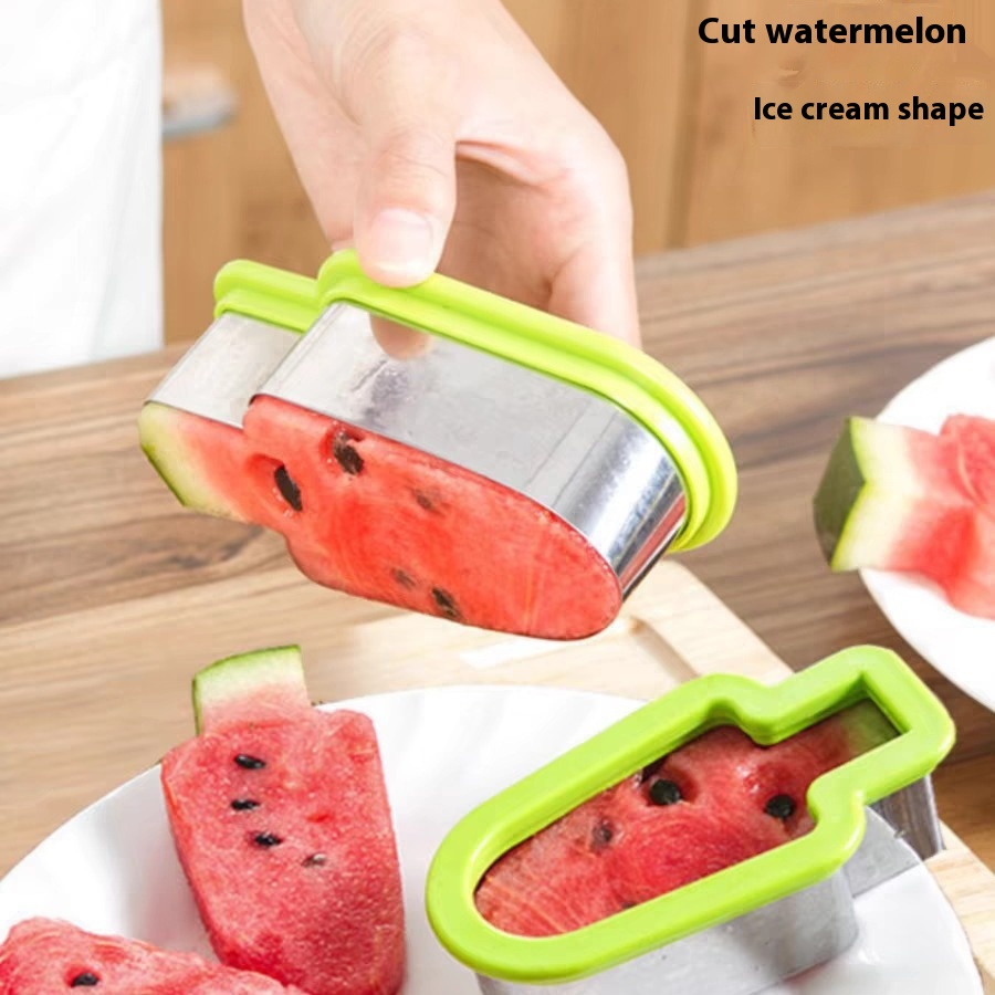 Creative Simple Watermelon Cutter Popsicle Shape Mold Watermelon Slice Model Split Cut Watermelon Mold