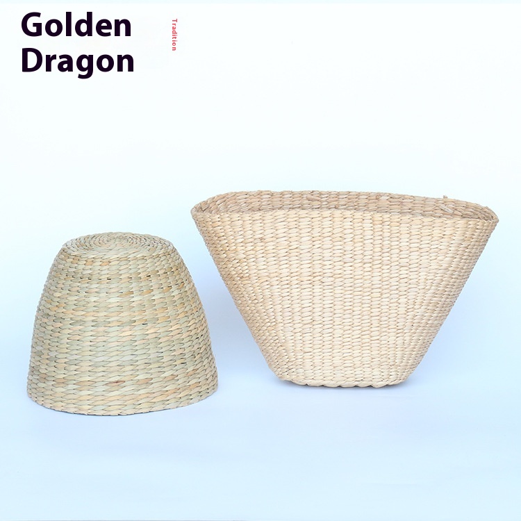 Style Cattail Bag Sample Bag Hand-woven Semi-finished Handbag Straw Basket Basket Straw Crafts