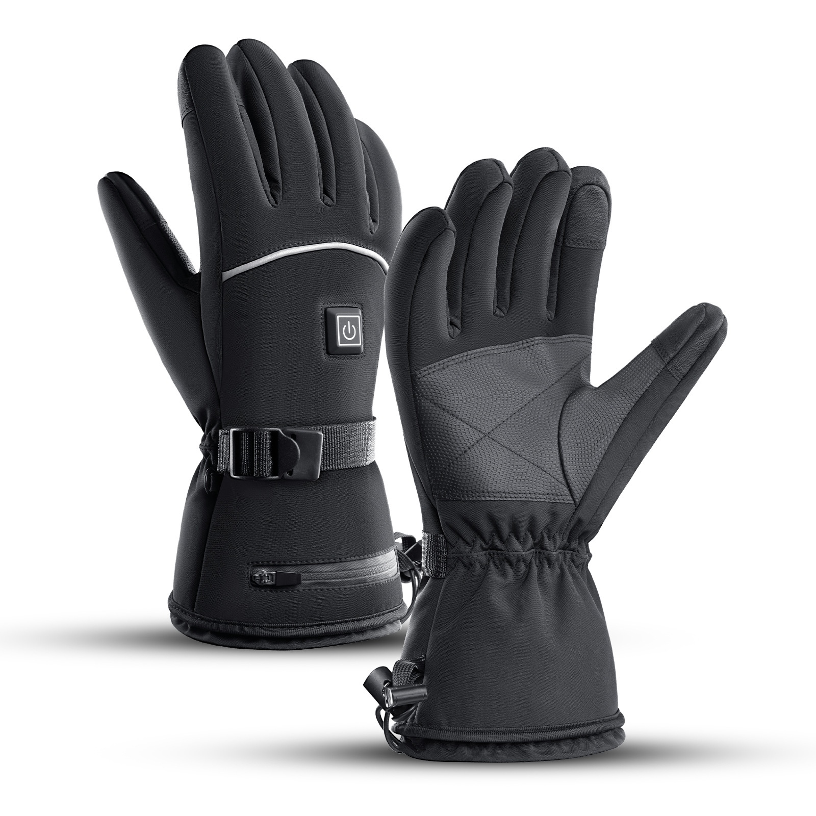 Rechargeable Heated Motorcycle And Electric Bike Gloves,Electric Heated Gloves For Skiing And Cycling