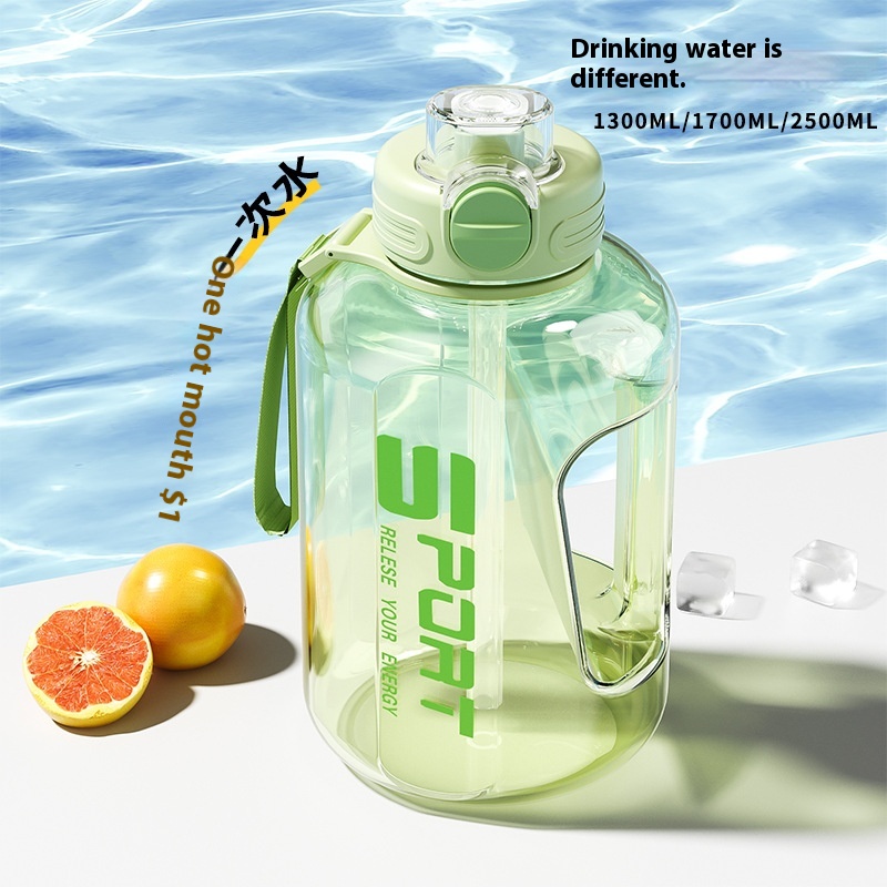 Large Capacity Water Cup Men's Sports Water Bottle Boys Fitness Bucket Ton Bucket Ton Big Belly Cup Dun Dun Bucket Dun Dun Cup