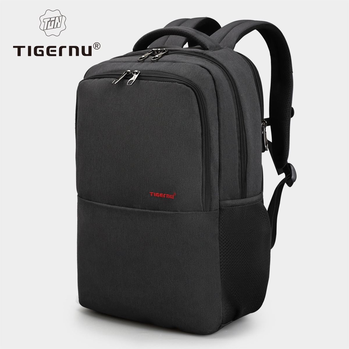 Tigernu Business Commuter Men's Backpack Decompression Double Shoulder Strap Anti-theft Laptop Backpack Waterproof And Wear-resistant
