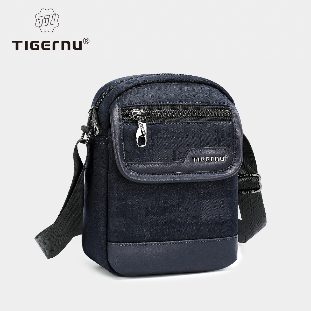 Tigernu European And American Retro Men's Mini Backpack Anti-wrinkle Foldable Waterproof Storage Mobile Phone Messenger Bag