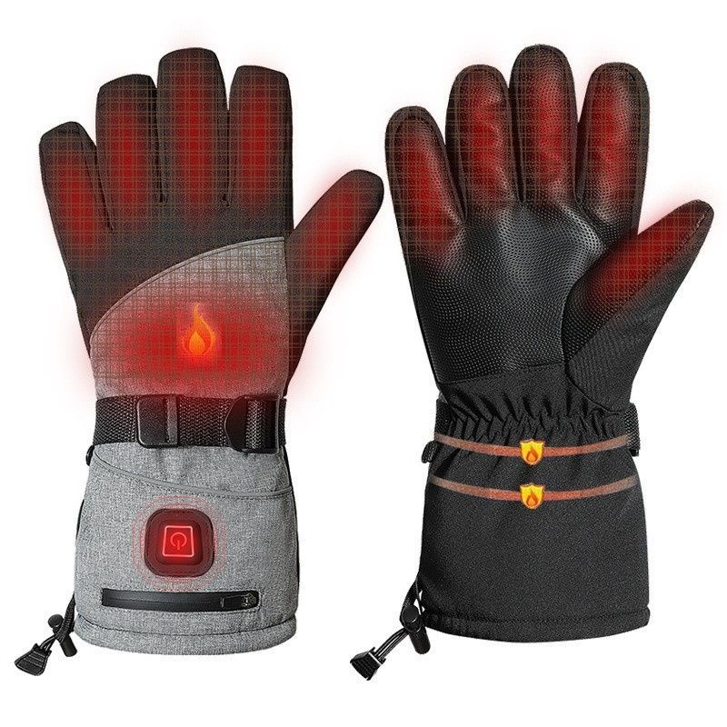 Upgraded Smart Heated Gloves,Outdoor Cold-Resistant Electric Ski Gloves,Heated Cycling Gloves With Three-Level Temperature Control