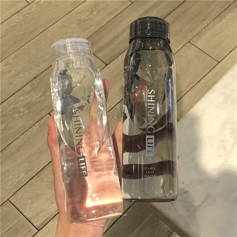 Large Capacity Water Cup Male And Female Students Sports Portable Plastic Cup Simple Summer Summer Net Red Handy Cup