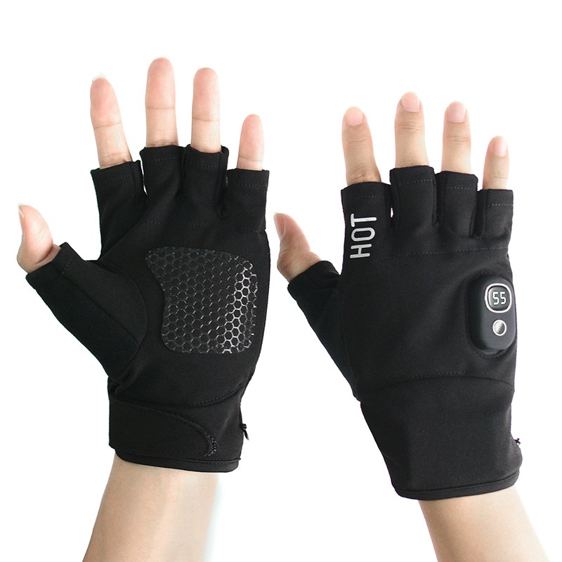 Electric Heated Gloves,Cold-Resistant Ski Gloves,Lithium Battery Touchscreen Heated Gloves For Outdoor Cycling